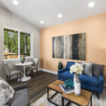 Home Plan 500A interior living room.