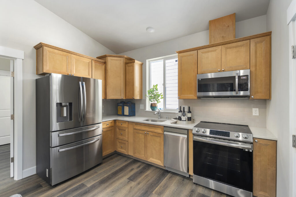 Home Plan 500A interior kitchen.