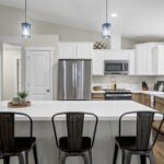 Home Plan 2232 kitchen island.