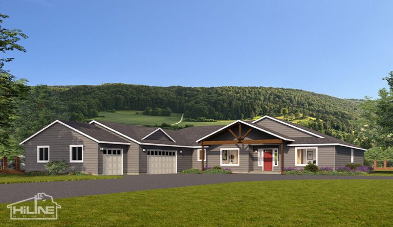 Home Plan 3295 standard elevation.