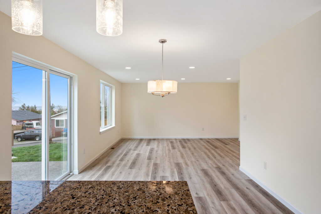 Home Plan 2373 living and dining room.