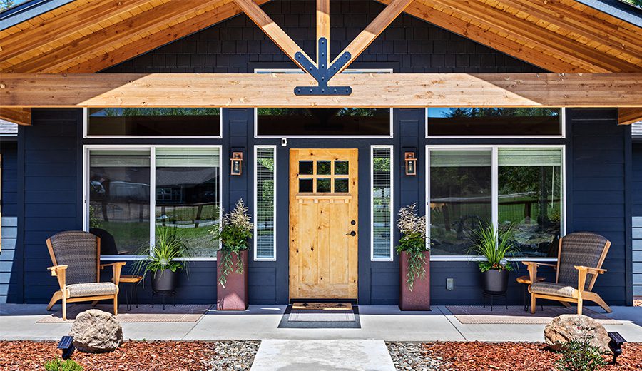 Home Plan 2188 front covered porch.