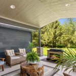 Home Plan 2188 back covered outdoor living space.