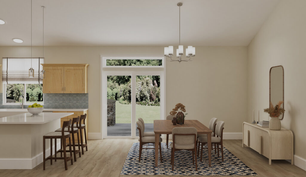 Home Plan 2232 dining room from our virtual home tour.