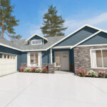 Home Plan 2232 front exterior from our virtual home tour.