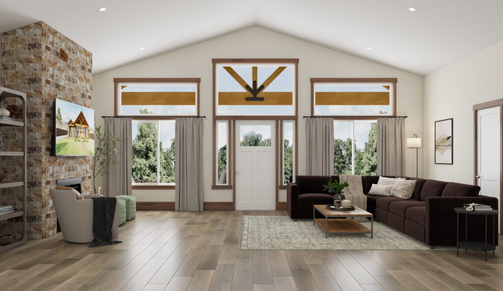 Home Plan 1964 Great Room from our 3D tour.