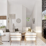 Home Plan 1494 great room.