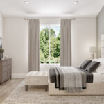 Home Plan 1494 primary suite.