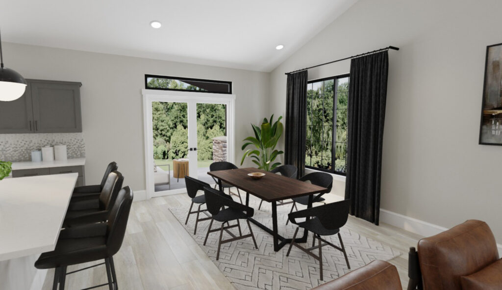Home Plan 1664 dining room.