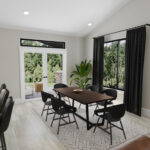 Home Plan 1664 dining room.