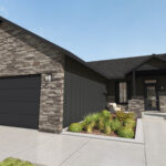 Home Plan 1664 3D front exterior with upgrades.