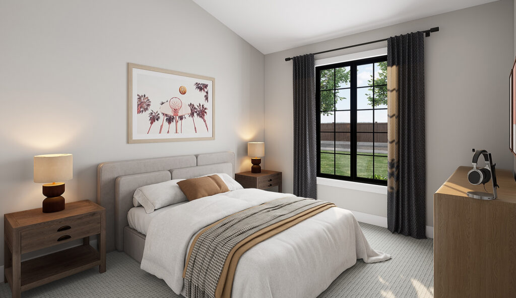 Home Plan 1716 bedroom 2.