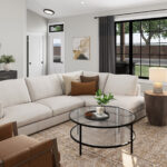 Home Plan 1716 great room.