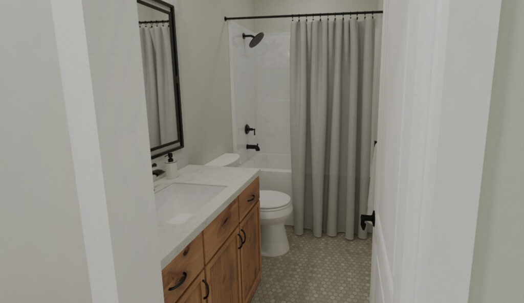 Home Plan 1721 bath.