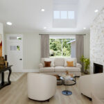 Home Plan 1721 entry and great room.