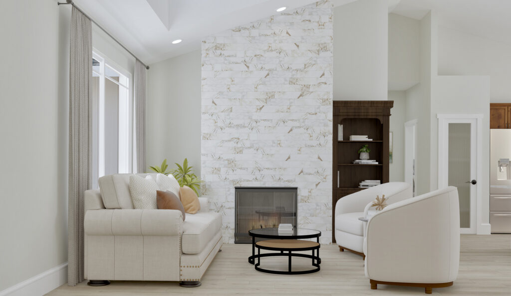 Home Plan 1721 great room.
