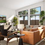 Home Plan 2041 great room.