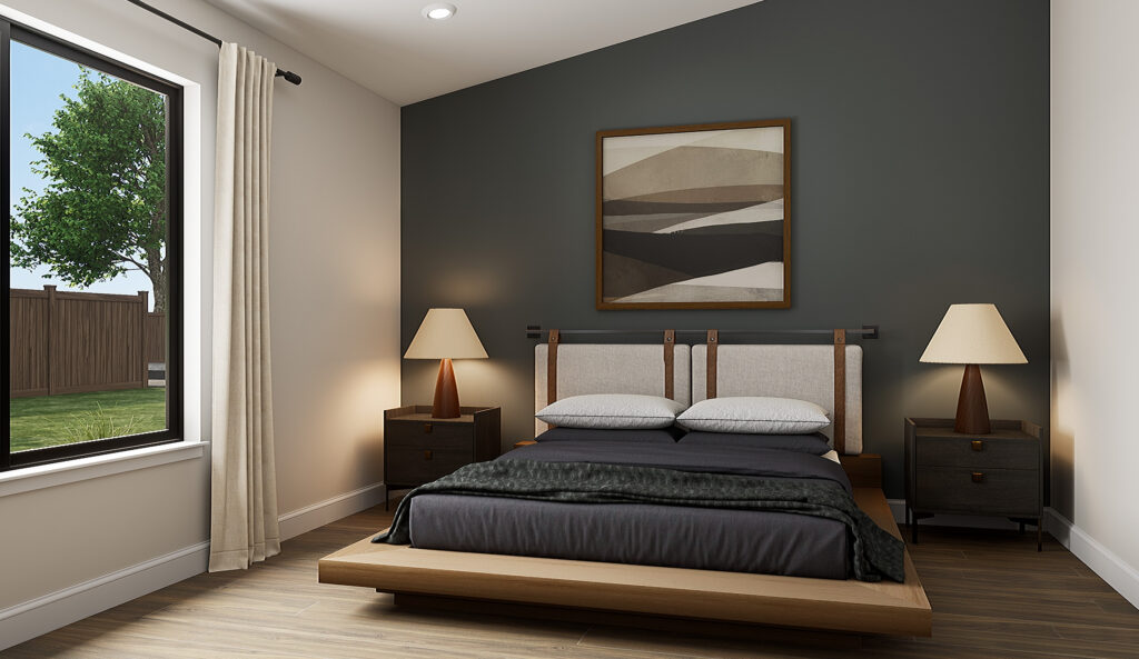 Home Plan 2041 primary suite.