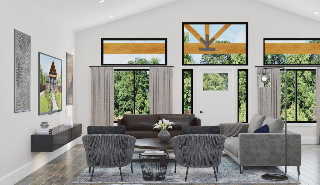 Home Plan 2188 great room.