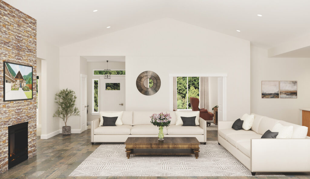 Home Plan 3295 great room.