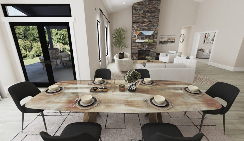 Home Plan 3464 dining room.