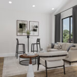 Home Plan 500A living room.