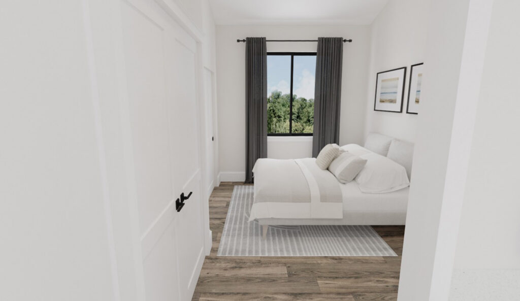 Home Plan 500A primary suite.