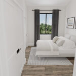 Home Plan 500A primary suite.