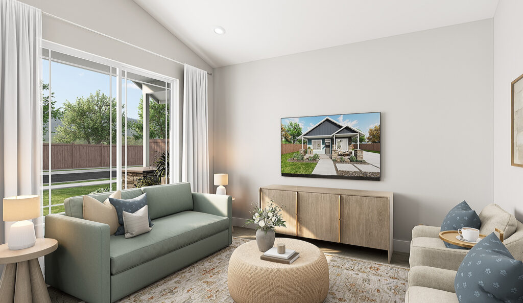 Home Plan 800 living room.