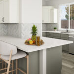 Home Plan 800 kitchen and bar.
