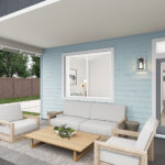 Home Plan 800 outdoor living space.