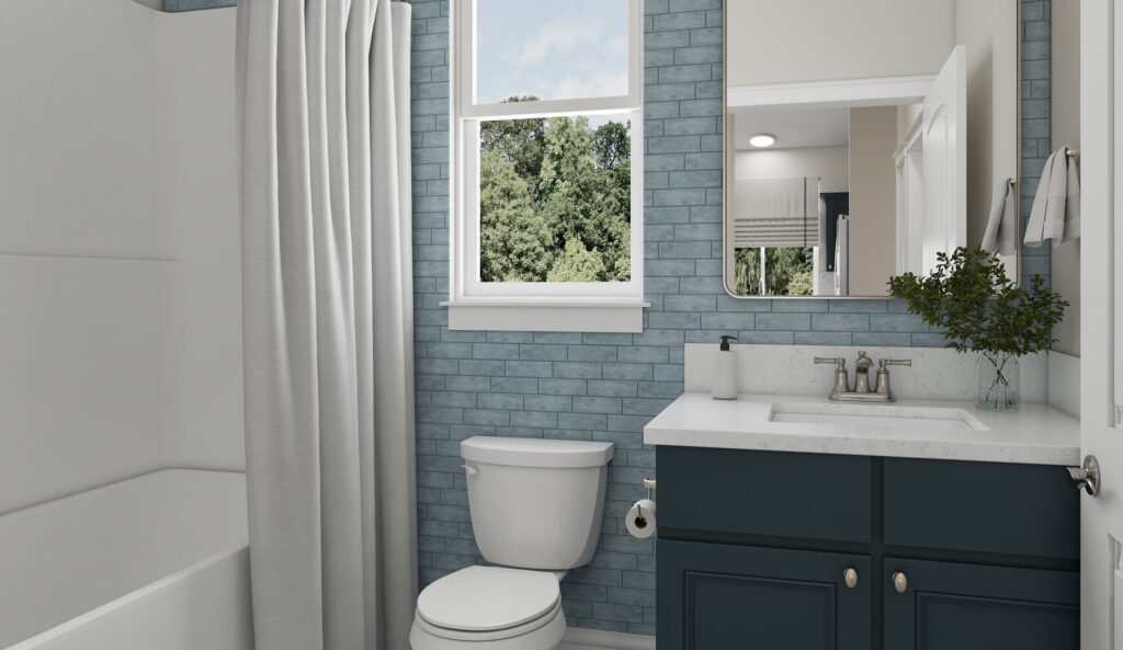 Home Plan 897A bathroom.