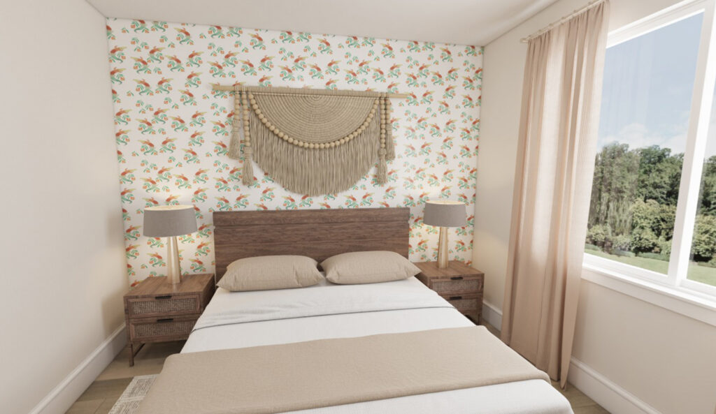 Home Plan 897B bedroom 2.