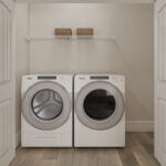 Home Plan 897B laundry space.