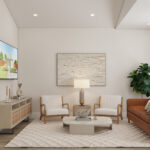Home Plan 897B living room.