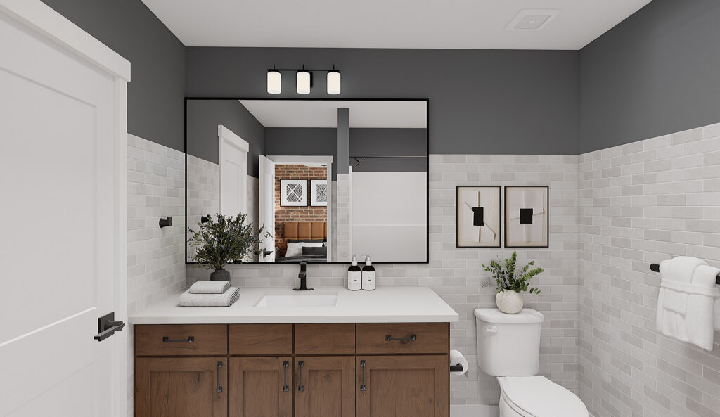 Home Plan 936 bath.