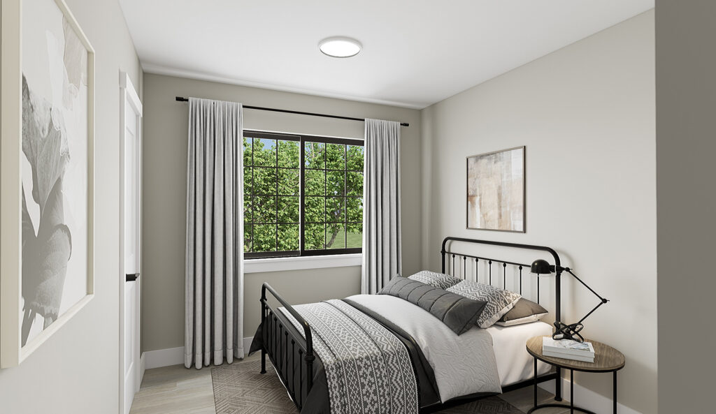 Home Plan 936 bedroom.