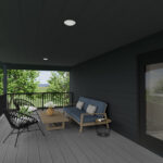 Home Plan 936 optional covered porch.