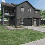 Home Plan 936 exterior view of an enhanced, custom elevation.