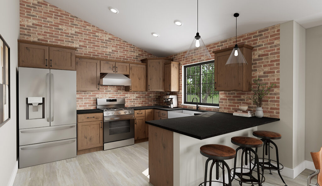 Home Plan 936 kitchen.