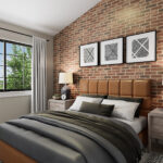 Home Plan 936 primary bedroom.