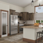 Home Plan 1964 kitchen from our 3D tour.