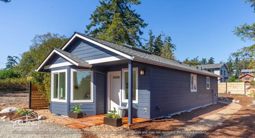 Home Plan 843 exterior front.
