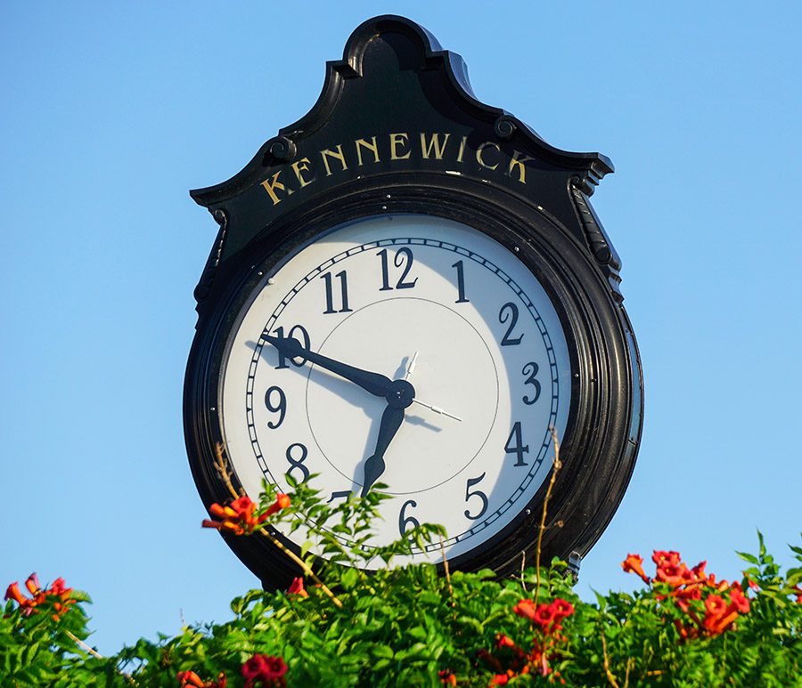 Vintage public clock in Kennewick Washington