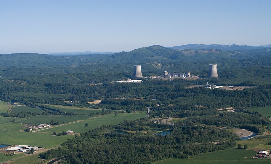Aerial Photo of Satsop Nuclear Power Plant Washington USA