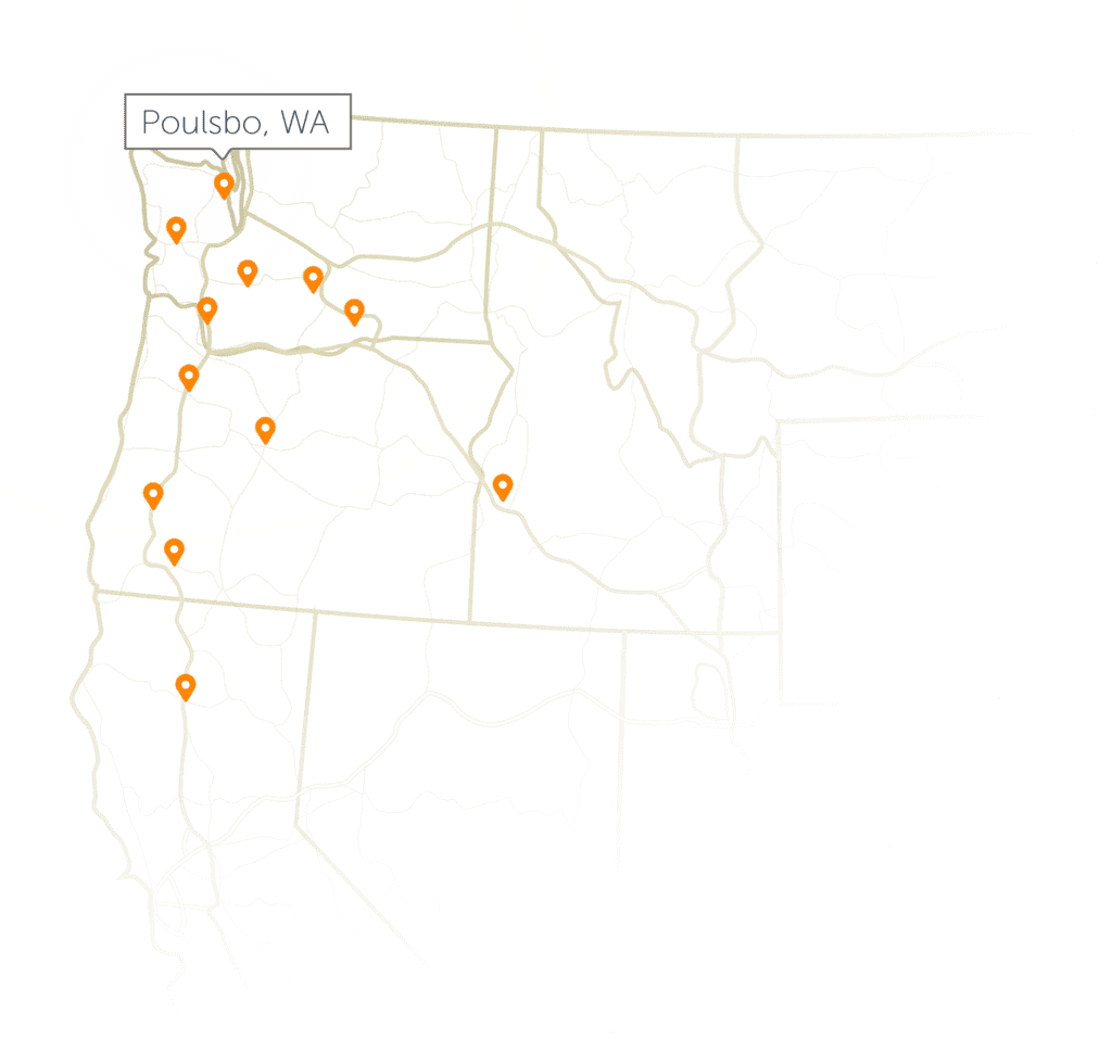 poulsbo wa location pin.