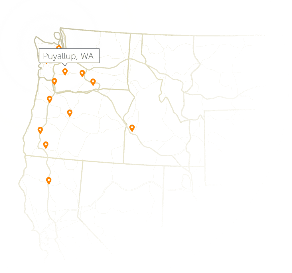 puyallup wa location pin.