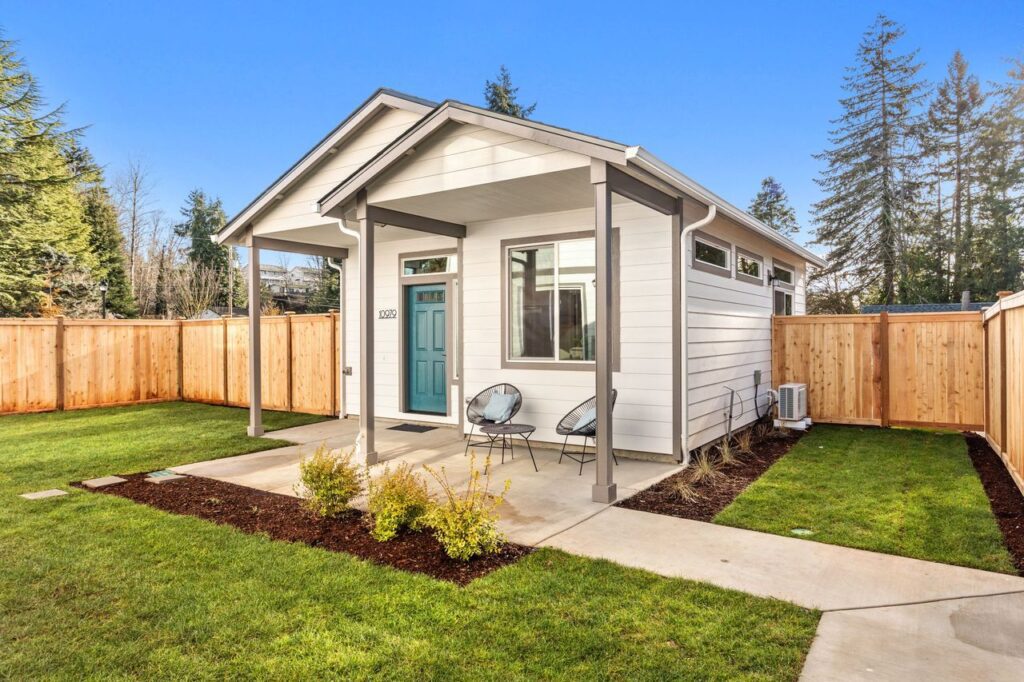 HiLine Homes ADU exterior front.