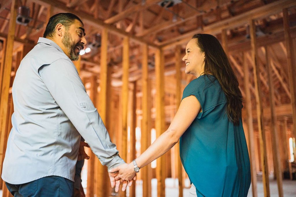 HiLine Homes family in shell or super shell build.