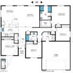 Home Plan 2147R floor layout.